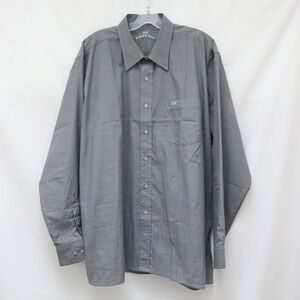 Romano Rossi men's pinstripe shirt 18/45 business office grey career formal XXL